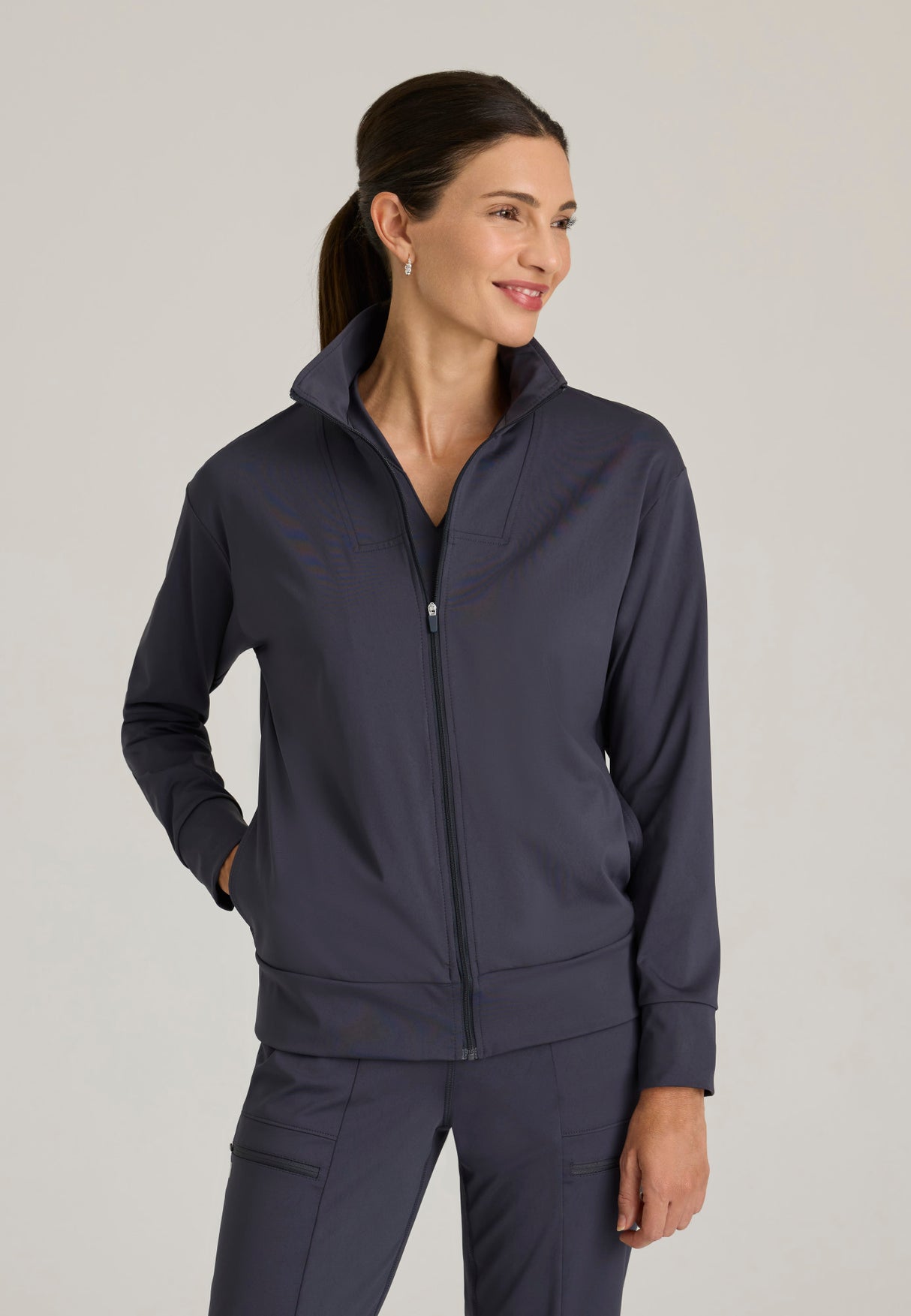 Grey's Anatomy™ Knit Stretch Women's Ease Warm-Up Jacket