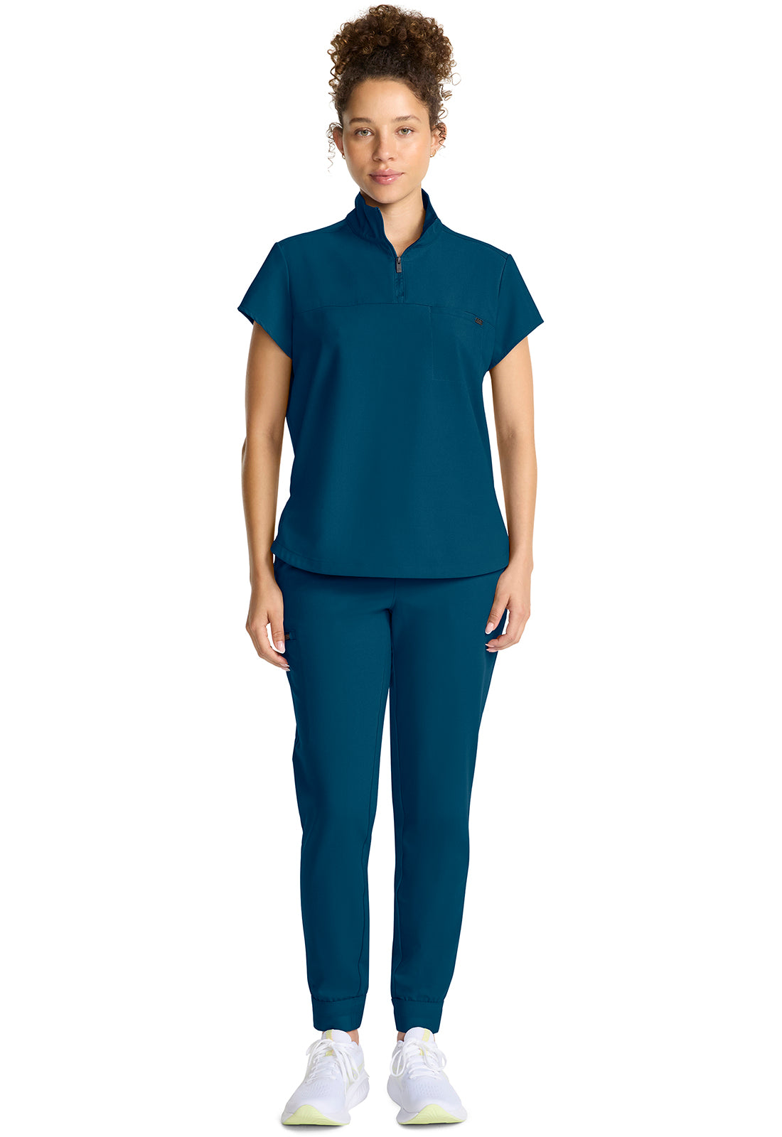 Healing Hands® Quest™ Women's Partial Zip Stand Collar Top