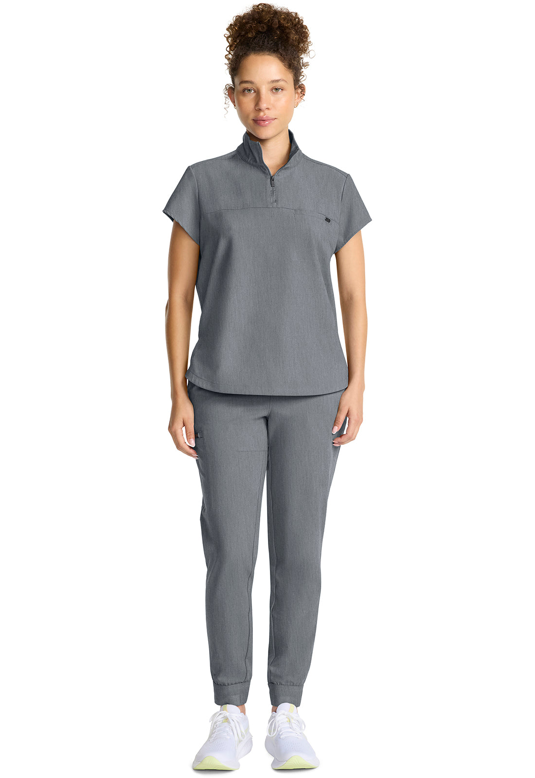 Healing Hands® Quest™ Women's Partial Zip Stand Collar Top