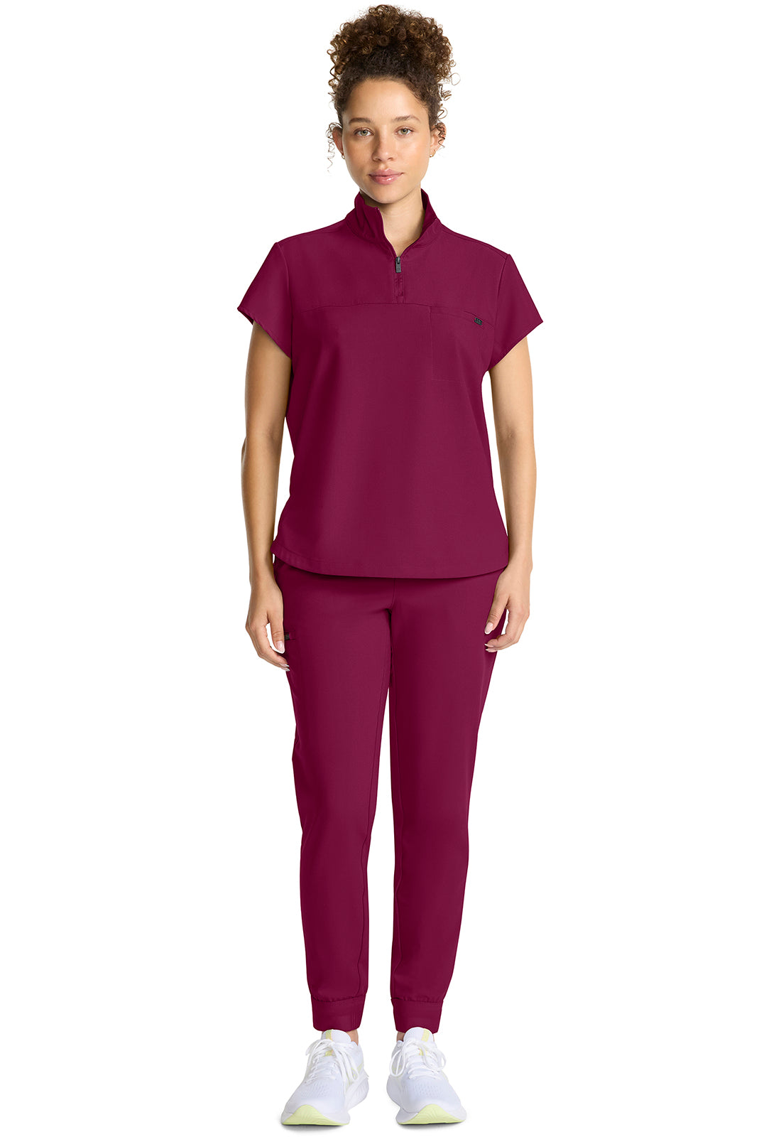Healing Hands® Quest™ Women's Partial Zip Stand Collar Top