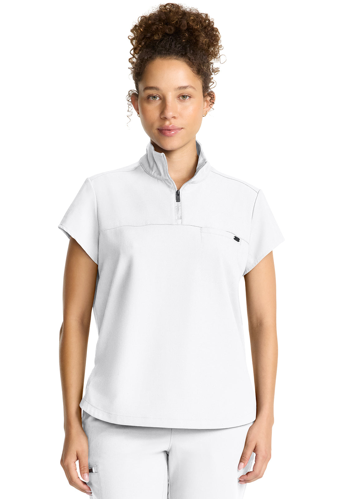 Healing Hands® Quest™ Women's Partial Zip Stand Collar Top