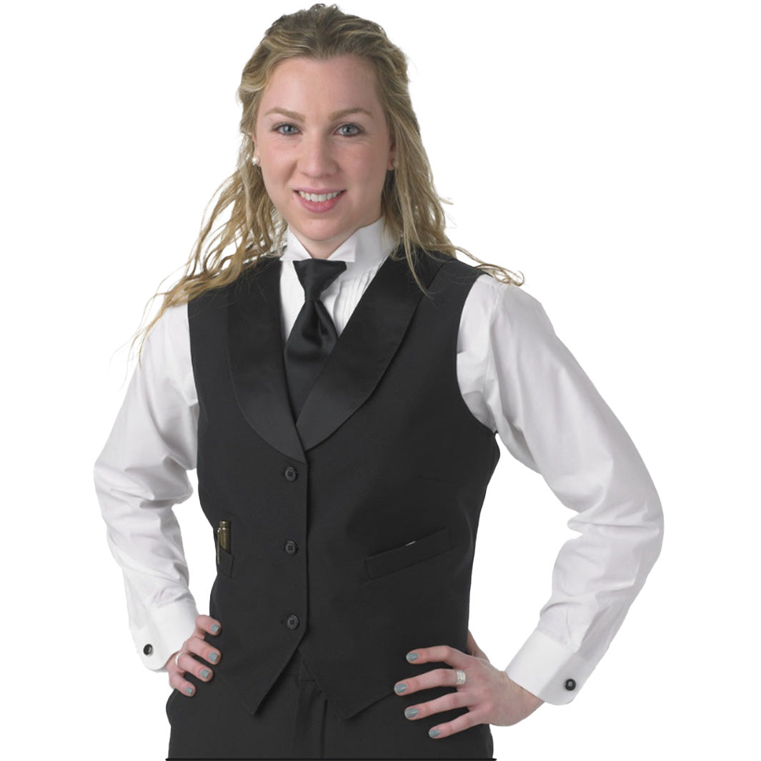 Henry Segal Women's Satin Shawl Lapel Vest
