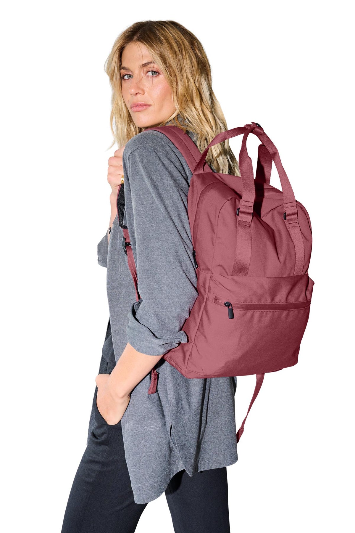 Mercer+Mettle® Claremont Handled Backpack - Rosewood