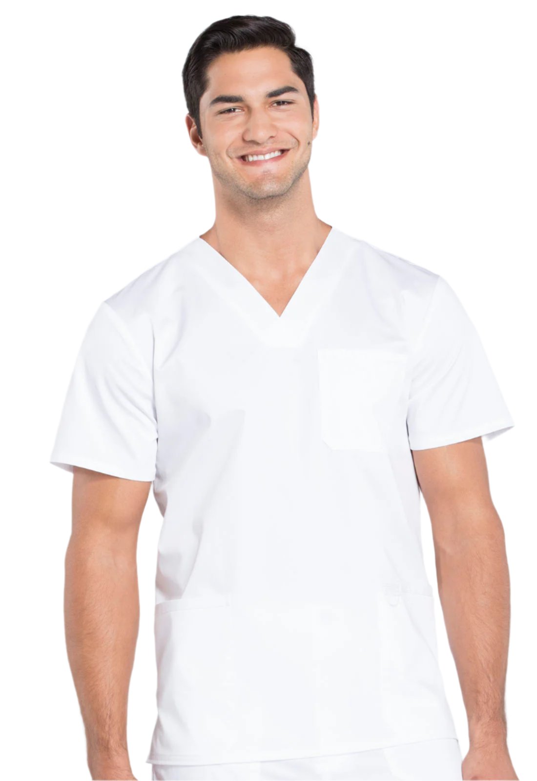 Cherokee Workwear Revolution Men's 3-Pocket V-Neck Top