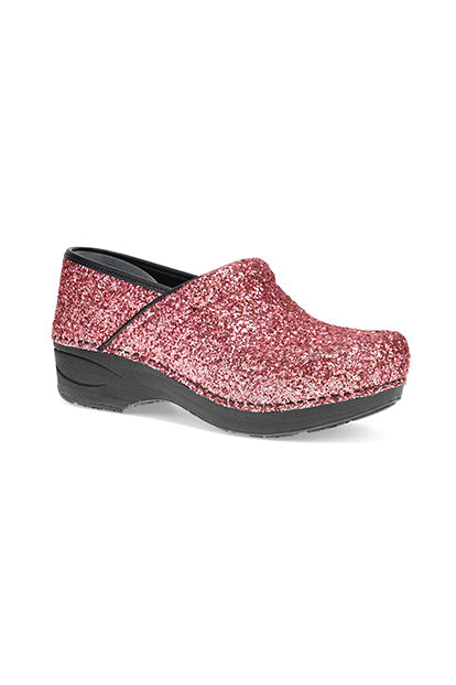 Dansko XP 2.0 Women's Pink Glitter Stapled Clog