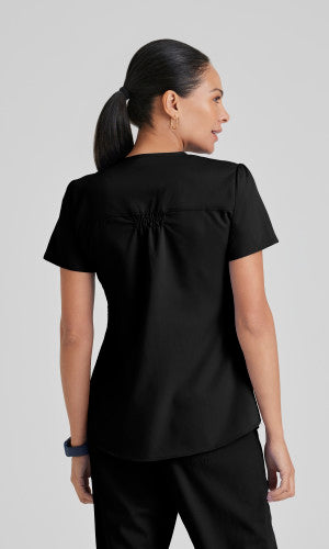 Grey's Anatomy™ Women's Aubrey 2-Pocket V-Neck Top