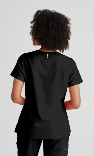 Grey's Anatomy™ Spandex Stretch Women's Bree 1-Pocket Tuck-In Scrub Top