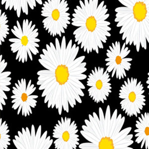 Cutieful Daisies Print Sheer Knee High Compression Socks 8-15 mmHg