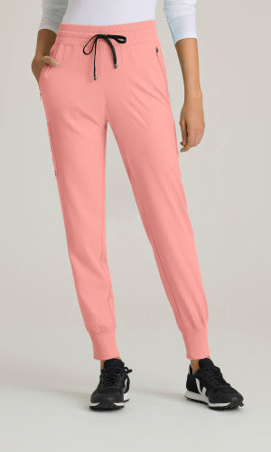 Grey's Anatomy™ Spandex Stretch Women's Eden 5-Pocket Mid-Rise Jogger Scrub Pant - Fashion