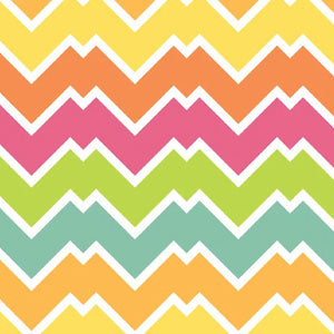 Cutieful Rainbow Chevron Print Sheer Knee High Compression Socks 8-15 mmHg