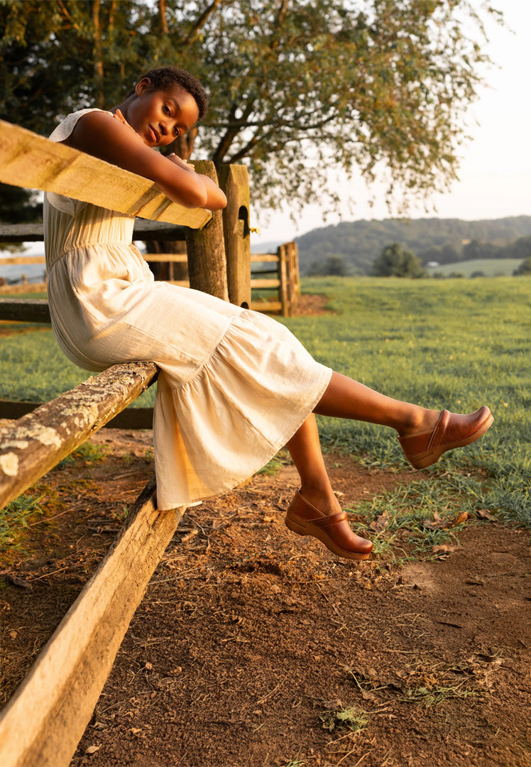 Dansko Professional Saddle Full Grain Clog