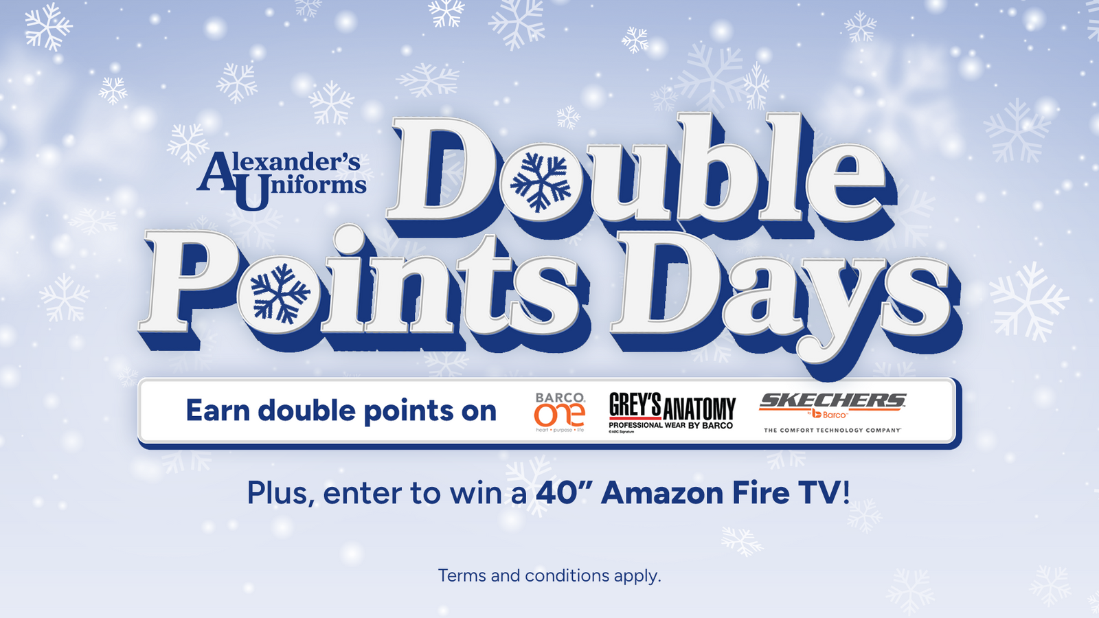 Shop Select Brands, Earn Double Points, Win Big