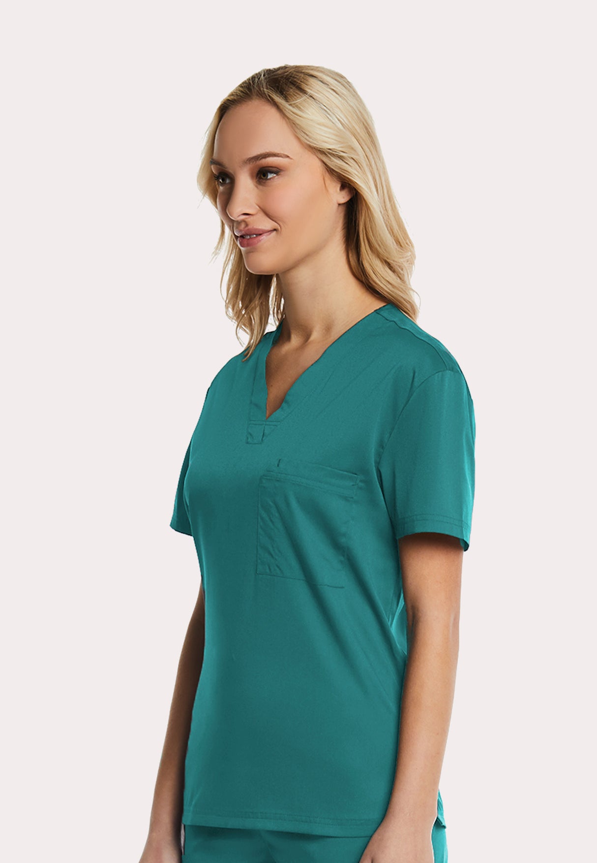 Elements Originals Unisex 1-Pocket V-Neck Scrub Top