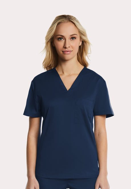 Elements by Alexanders Uniforms Unisex 1-Pocket V-Neck Scrub Top