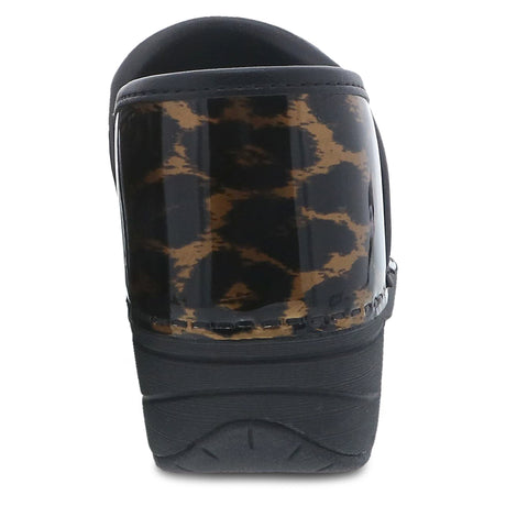 Dansko XP 2.0 Women's Brown Leopard Patent Stapled Clog