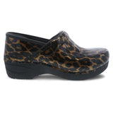 Dansko XP 2.0 Women's Brown Leopard Patent Stapled Clog