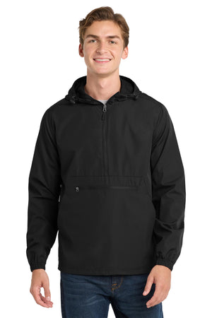 Sport-Tek® Men's Packable Anorak - Black
