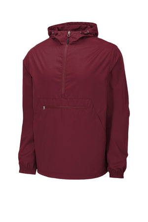 Sport-Tek® Men's Packable Anorak - Maroon