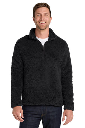 Port Authority® Men's Cozy 1/4-Zip Fleece - Black