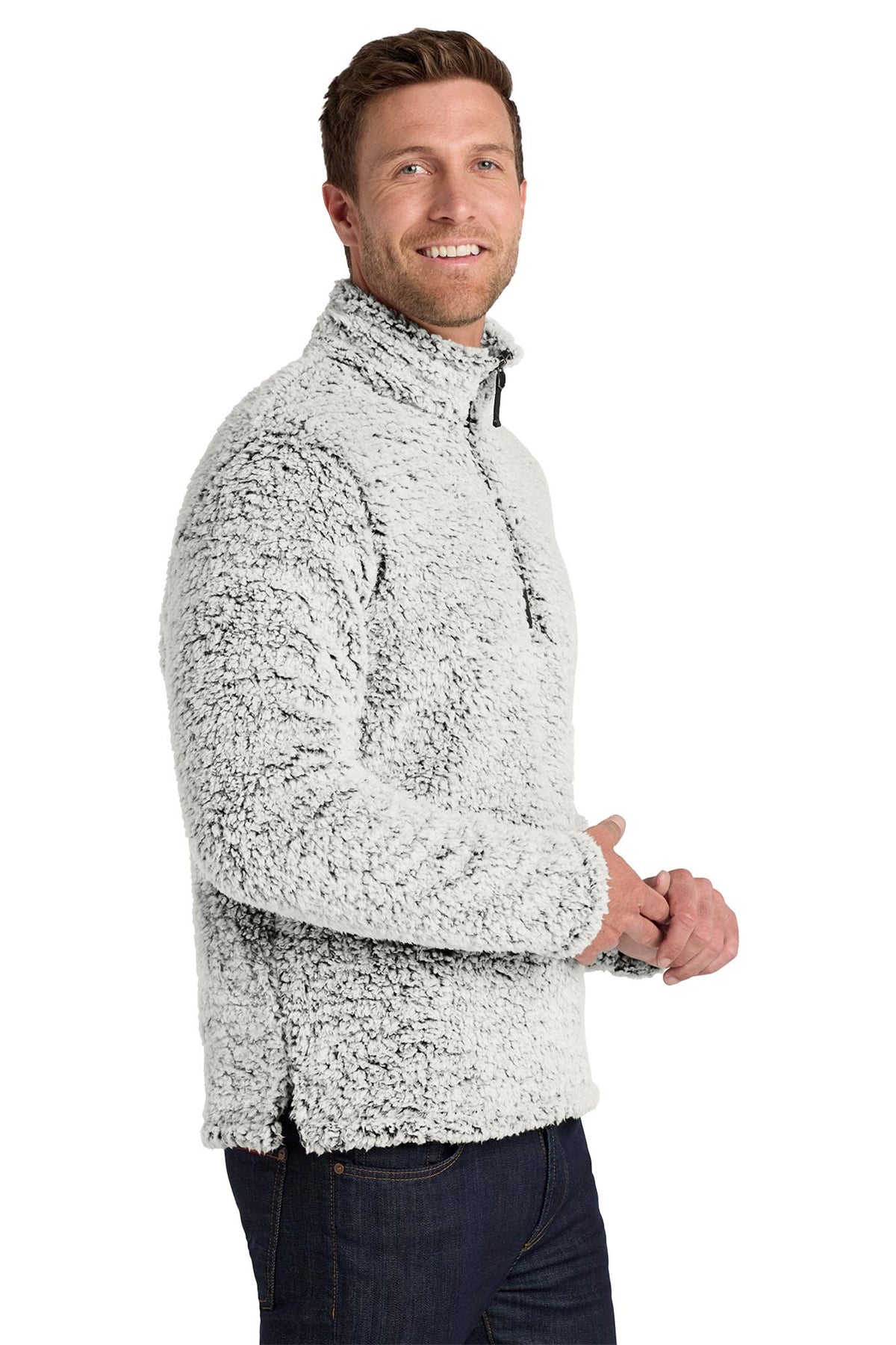 Port Authority® Men's Cozy 1/4-Zip Fleece - Grey Heather