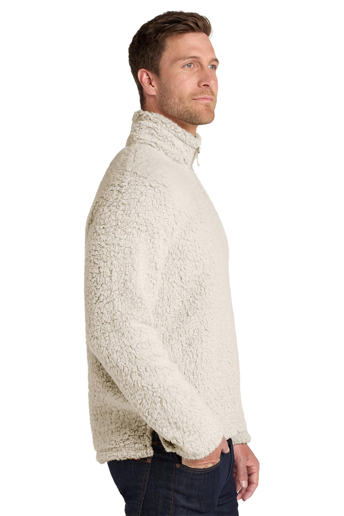 Port Authority® Men's Cozy 1/4-Zip Fleece - Oatmeal Heather