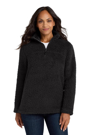 Port Authority® Women's Cozy 1/4-Zip Fleece - Black
