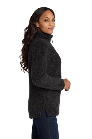 Port Authority® Women's Cozy 1/4-Zip Fleece - Black