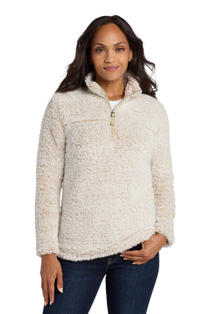 Port Authority® Women's Cozy 1/4-Zip Fleece - Oatmeal Heather