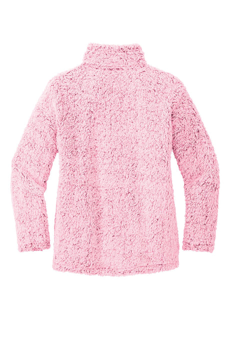 Port Authority® Women's Cozy 1/4-Zip Fleece - Pop Raspberry Heather