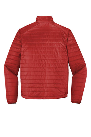 Port Authority® Packable Puffy Jacket - Fire Red/Graphite