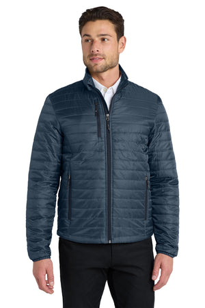 Port Authority® Packable Puffy Jacket - Regatta Blue/River Blue Navy