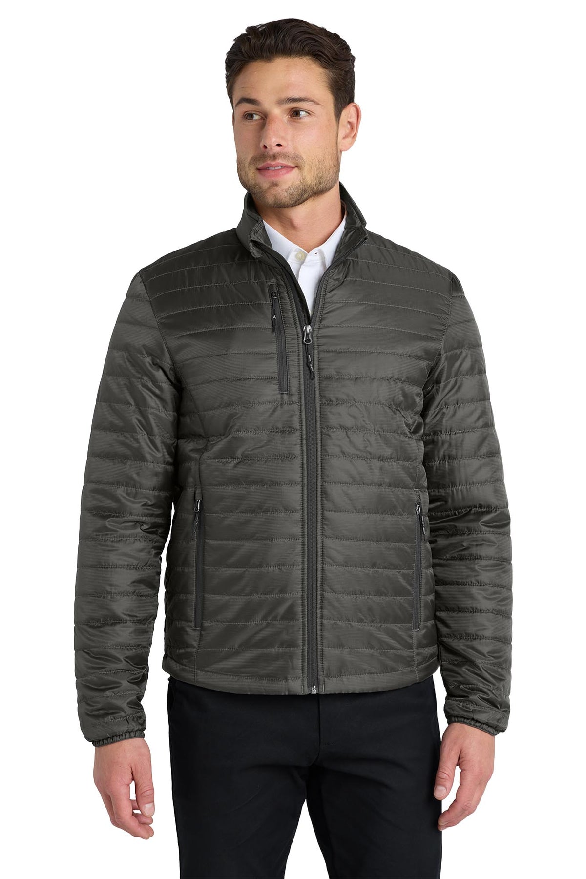 Port Authority® Packable Puffy Jacket - Sterling Grey/Graphite