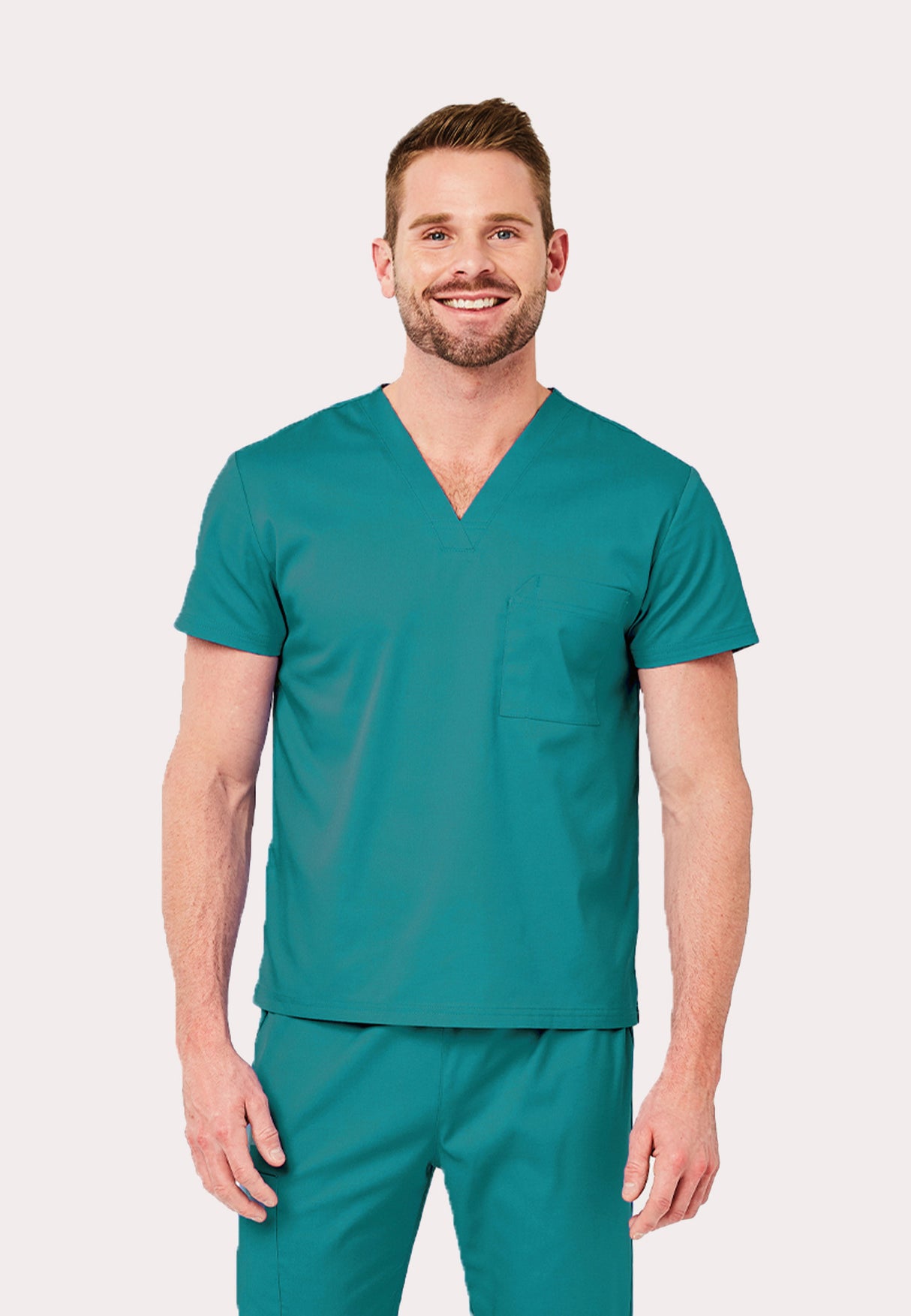 Elements Originals Unisex 1-Pocket V-Neck Scrub Top