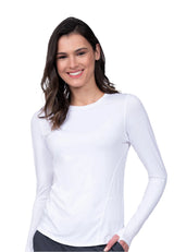 Zavaté Apparel Women's Lily Brushed Knit Tee Shirt w/Thumb Hole