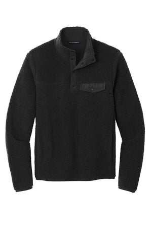 Port Authority® Camp Fleece Snap Pullover - Deep Black