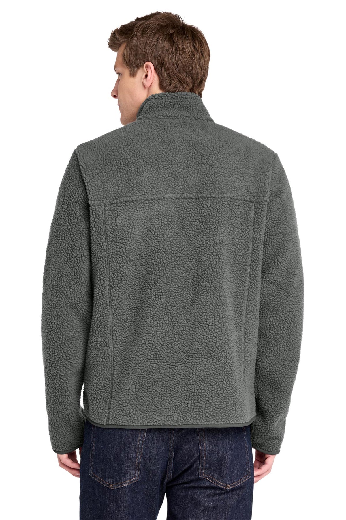 Port Authority® Camp Fleece Snap Pullover - Grey Steel