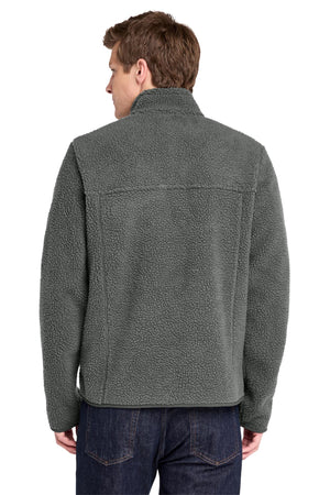 Port Authority® Camp Fleece Snap Pullover - Grey Steel