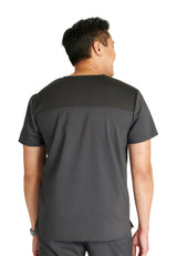 Cherokee Workwear Revolution Men's 2-Pocket V-Neck Top