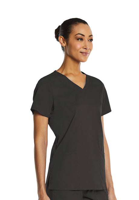 Elements by Alexanders Uniforms Women's Basic 2-Pocket V-Neck Scrub Top