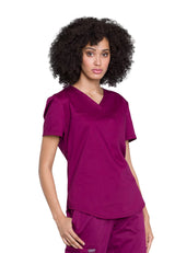 Cherokee Workwear Women's 1-Pocket Tuckable V-Neck O.R. Top