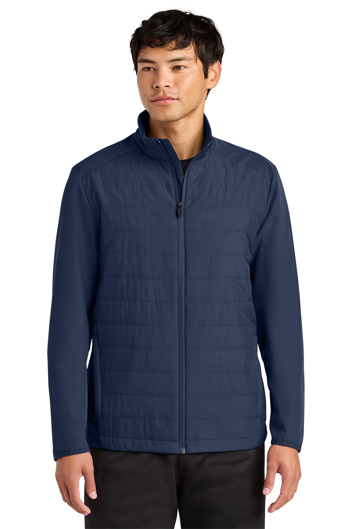 ジャケット・アウター PROFESSIONAL PADDED SETUP (NAVY) Sport-Tek® Men's Teknical Hybrid Jacket – Alexander's Uniforms