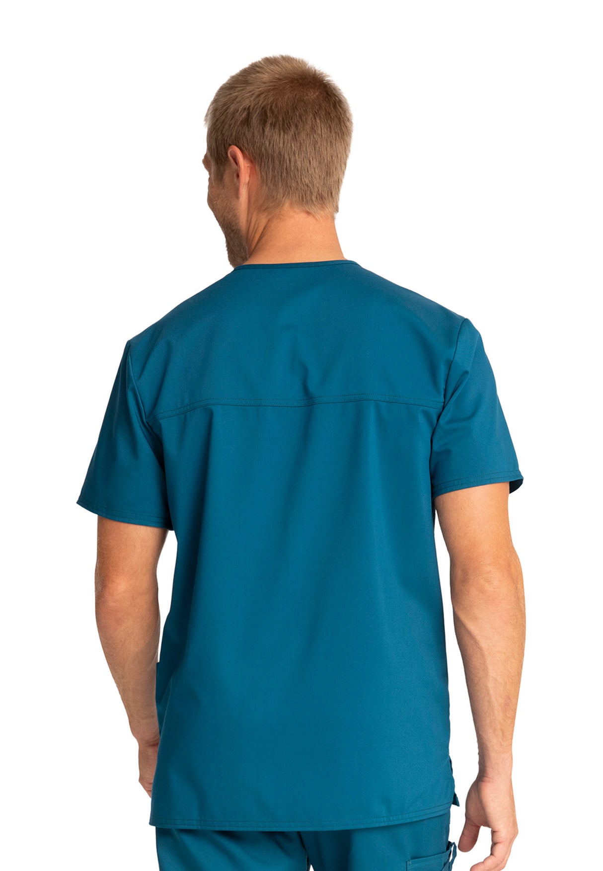 Cherokee Workwear Revolution Men's 3-Pocket V-Neck Top