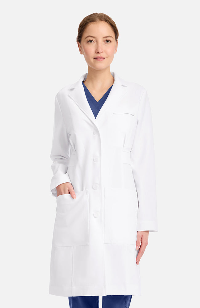 Medelita Women's Stella Princess Panel Darted 36½" Lab Coat