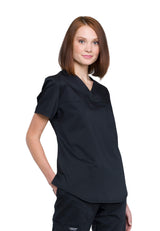 Cherokee Workwear Women's 1-Pocket Tuckable V-Neck O.R. Top