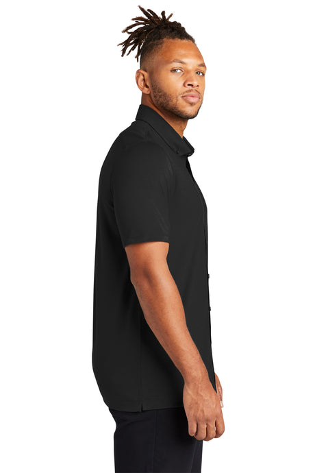 Mercer+Mettle® Stretch Pique Full-Button Polo