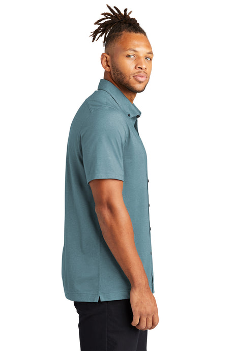 Mercer+Mettle® Stretch Pique Full-Button Polo