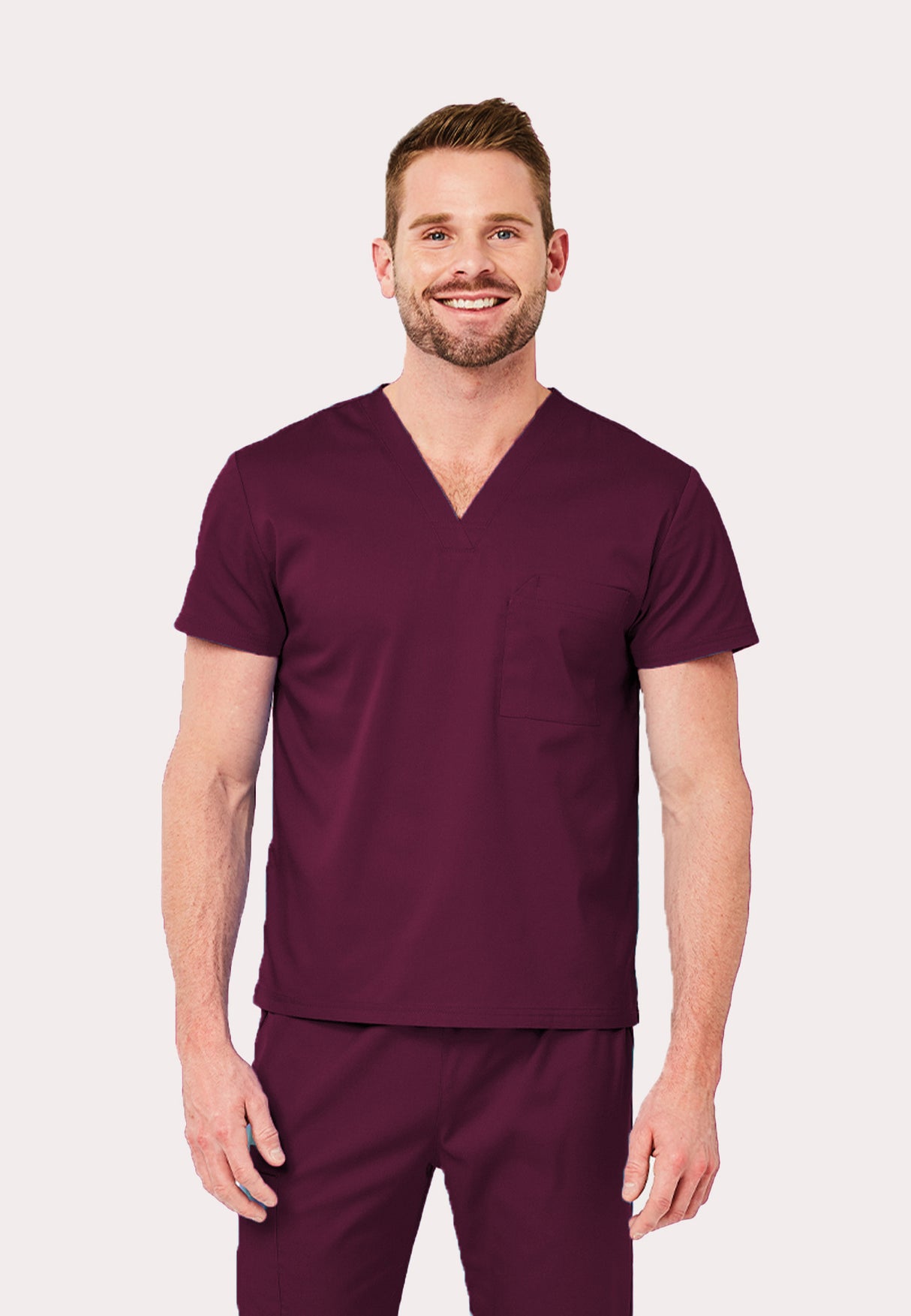 Elements Originals Unisex 1-Pocket V-Neck Scrub Top