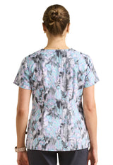 Healing Hands Purple Label Women's 3-Pocket Amanda Print Top