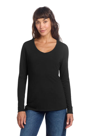 District® Women’s Perfect Tri® Long Sleeve V-Neck Tee - Black