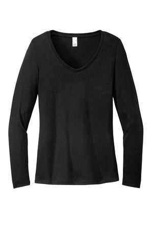 District® Women’s Perfect Tri® Long Sleeve V-Neck Tee - Black